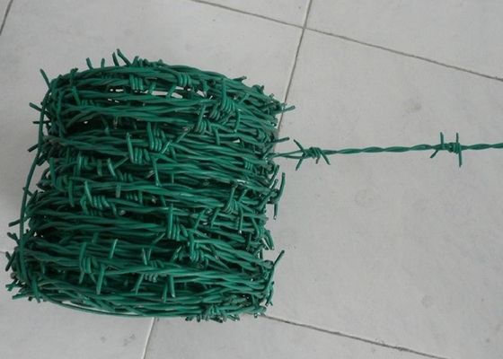 中国 草の境界のための緑の保証有刺鉄線ロール コイルの保護 サプライヤー