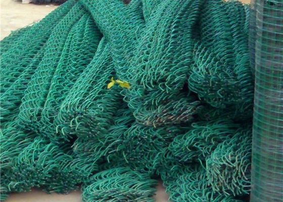 中国 囲う/ロールを囲う編まれたダイヤモンドの網深緑色の農場の鎖ワイヤー サプライヤー